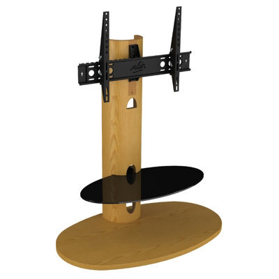"Avf Affinity Chepstow Plus 93Cm Oval Tv Stand, For Tvs 32-65"" - Oak" - image 1