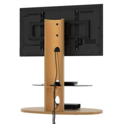 "Avf Affinity Chepstow Plus 93Cm Oval Tv Stand, For Tvs 32-65"" - Oak" - thumbnail 6