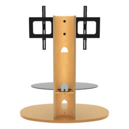 "Avf Affinity Chepstow Plus 93Cm Oval Tv Stand, For Tvs 32-65"" - Oak" - thumbnail 5