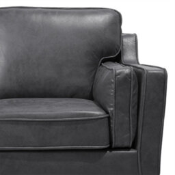 Beliani Sofa 2 Seater Lokka Faux Leather Grey - thumbnail 9