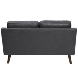 Beliani Sofa 2 Seater Lokka Faux Leather Grey - thumbnail 6