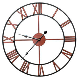 Crystals 60Cm Copper Style Metal Garden Wall Clock - thumbnail 1