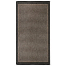 Vidaxl Outdoor Flatweave Rug 80X150 Cm Dark Brown - thumbnail 1