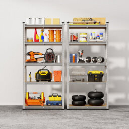 Vonhaus Garage Shelving Units - Pack Of Three 1.5M Heavy Duty Shelving Units - 5-Tier Units For Storage, 175Kg Capacity Per Shelf - thumbnail 2