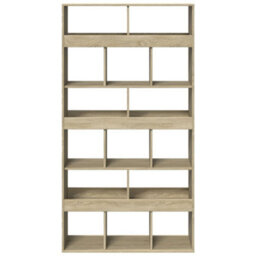Berkfield Classic Bookcase Sonoma Oak 100X33X187.5 Cm Engineered Wood - thumbnail 4