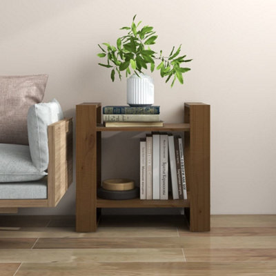Berkfield Book Cabinet/room Divider Honey Brown 60X35X57 Cm Solid Wood - image 1