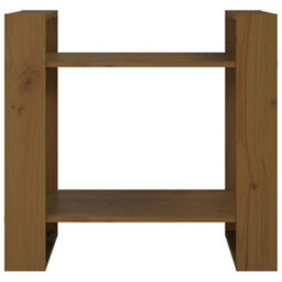 Berkfield Book Cabinet/room Divider Honey Brown 60X35X57 Cm Solid Wood - thumbnail 3