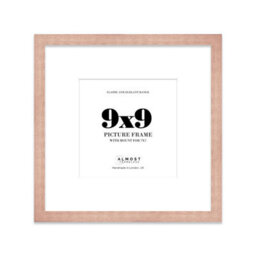 "9X9"" Bronze Picture Frame - 9X9"" Square Frame With 7X7"" Mount For 9X9""/7X7"" Pictures Art Deco Style Room Decor, 1 Pack"