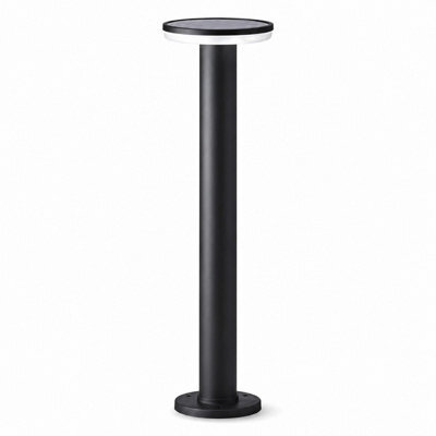 Gwsolar 70Cm Solar Post Light Aluminium Driveway Lamp, Warm White Remote Control, Ip65 Waterproof For Garden Patio Pathway - image 1