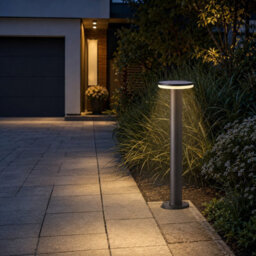 Gwsolar 70Cm Solar Post Light Aluminium Driveway Lamp, Warm White Remote Control, Ip65 Waterproof For Garden Patio Pathway - thumbnail 5