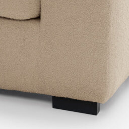 Abakus Direct Boston 3 Seater Sofa In Beige Basket Weave - thumbnail 9