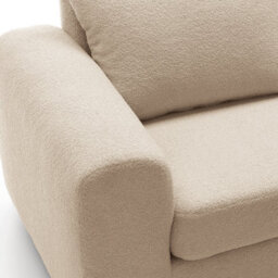 Abakus Direct Boston 3 Seater Sofa In Beige Basket Weave - thumbnail 8