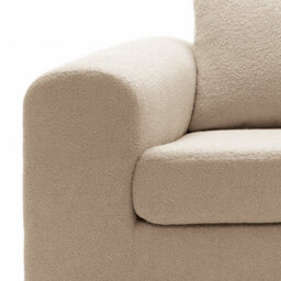 Abakus Direct Boston 3 Seater Sofa In Beige Basket Weave - thumbnail 7