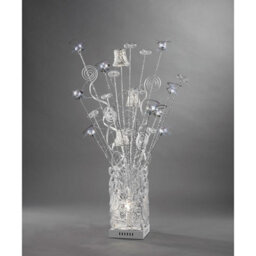 Luminosa Lighting Luminosa (Dh) Koil Table Lamp 4 Light G4 Aluminium/white/crystal, Not Led/cfl Compatible - thumbnail 2