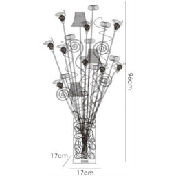 Luminosa Lighting Luminosa (Dh) Koil Table Lamp 4 Light G4 Aluminium/white/crystal, Not Led/cfl Compatible - thumbnail 3
