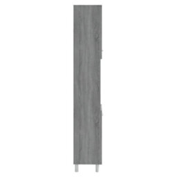 Berkfield Bathroom Cabinet Grey Sonoma 30X30X179 Cm Engineered Wood - thumbnail 7