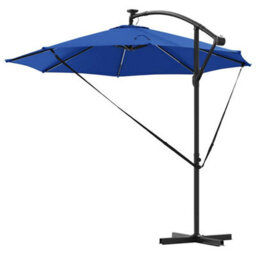 Berkfield Cantilever Banana Parasol Azure Blue 294 X 294 X 248 Cm - thumbnail 7