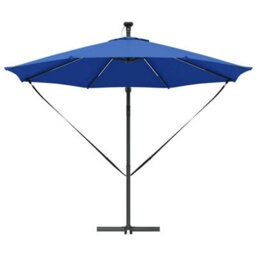 Berkfield Cantilever Banana Parasol Azure Blue 294 X 294 X 248 Cm - thumbnail 5