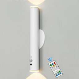 Harper Living Battery Operated Wall Lights With Motion Sensor, Rechargeable Wall Lamp Indoor, Led Wall Sconce Lights, White - thumbnail 1