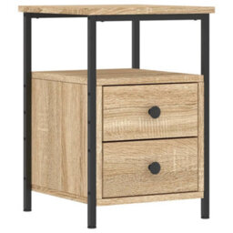 Berkfield Bedside Cabinets 2 Pcs Sonoma Oak 34X35.5X50 Cm Engineered Wood - thumbnail 5