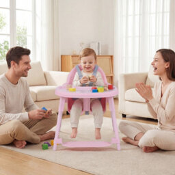 Costway Convertible Baby High Chair Infant Highchair W/ 2 Heights For 6-36 Months Kids-Pink - thumbnail 3