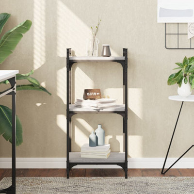 Berkfield Bookcase 3-Tier Grey Sonoma 40X30X86 Cm Engineered Wood - image 1