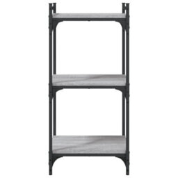 Berkfield Bookcase 3-Tier Grey Sonoma 40X30X86 Cm Engineered Wood - thumbnail 4