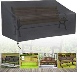 (162X66X89Cm) 4-Seater Garden Bench Cover, Outdoor Patio Dustproof, Uv-Resistant, Waterproof, Windproof, Oxford Protective Cover - thumbnail 5