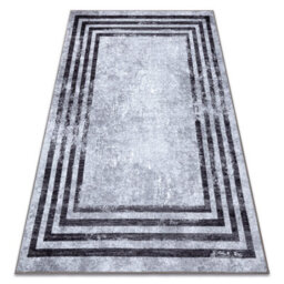 RugsX Miro 51325.805 Washing Carpet Geometric, Lines Anti-Slip - Grey  160X220 Cm - thumbnail 1