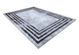 RugsX Miro 51325.805 Washing Carpet Geometric, Lines Anti-Slip - Grey  160X220 Cm - thumbnail 3