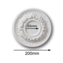 Yes-Online M70 Ceiling Rose - Medallion Lightweight Resin Ornate Decor Traditional Light Chandelier Feature Paintable Ceiling Centre 20Cm - thumbnail 6