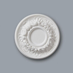 Yes-Online M70 Ceiling Rose - Medallion Lightweight Resin Ornate Decor Classic Paintable Ceiling Centre 20Cm