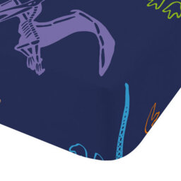 Catherine Lansfield Prehistoric Dinosaurs Fitted Sheet Blue - thumbnail 2