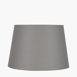 Pacific Lifestyle 25Cm Grey Tapered Poly Cotton Lampshade For Table Lamps And Floor Lamps