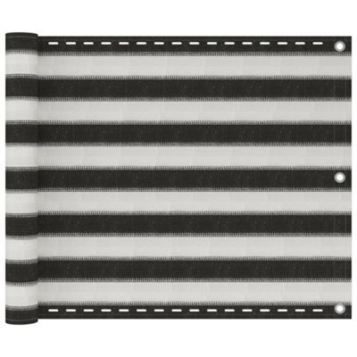 Berkfield Balcony Screen Hdpe 75X400 Cm Anthracite And White - image 1