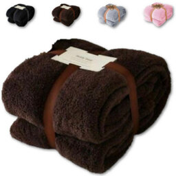 TheWhiteWater Limited Blanket Throw Teddy Bear Flannel Fleece Fluffy Fur Super Soft - Double 150 X 200 Cm - Brown