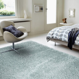 Duck Egg Plain Modern Shaggy Luxurious Easy To Clean Rug For Living Room And Bedroom-120Cm X 170Cm - thumbnail 1