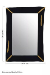 Orsina Black Frame Decorative Wall Mirror - thumbnail 8