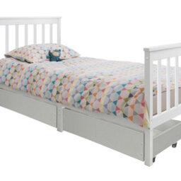 Nöa & Nani Noa & Nani Single Bed 3Ft Frame With 2 Storage Drawers In White Otis - thumbnail 8