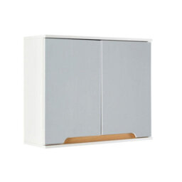 Home Source Florence Bathroom Mirror Hanging Wall Storage Cabinet White - thumbnail 8