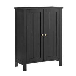 Songmics Freestanding Bathroom Floor Storage Cabinet, Storage Cupboard, Bathroom Storage Unit - thumbnail 2