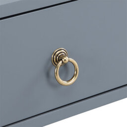 Furniture in Fashion Stanley Square Glass Coffee Table With 2 Drawers In Grey - thumbnail 9