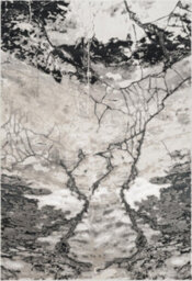 Elysium Modern Abstract Living Room Area Rug Metallic Sheen - Huracan Grey 160Cm X 230Cm - thumbnail 6