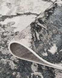 Elysium Modern Abstract Living Room Area Rug Metallic Sheen - Huracan Grey 160Cm X 230Cm - thumbnail 3