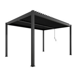Agadon Aluminiun Pergola 300 X 400 Cm Dark Grey With Professional Installation Service - thumbnail 2