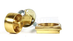 L&F 4X Brass Castor & Square29mm Screw In Castor  Furniture Beds Sofas Chairs Stools - thumbnail 5