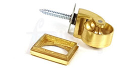 L&F 4X Brass Castor & Square29mm Screw In Castor  Furniture Beds Sofas Chairs Stools - thumbnail 3