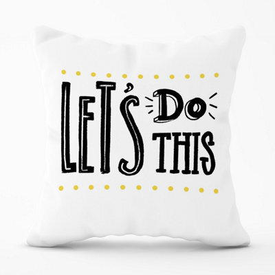 Warren Reed Designer Let's Do This Outdoor Cushion 45Cm X 45Cm - image 1