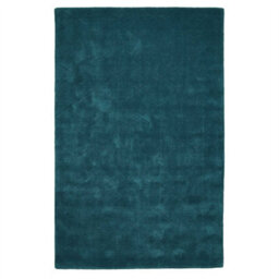 Green Geometric Luxurious Modern Plain Wool Chequered Rug For Bedroom & Living Room-150Cm X 230Cm - thumbnail 5