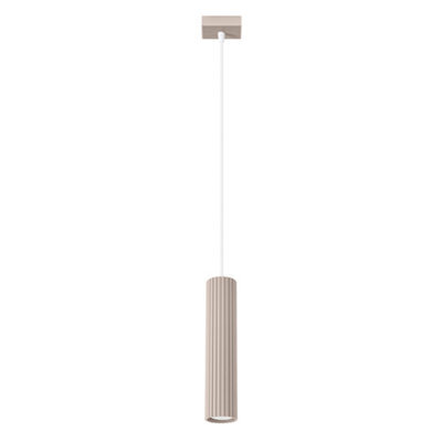 Luminosa Lighting Luminosa Karbon Slim Pendant Ceiling Light Taupe 1X Gu10 - image 1